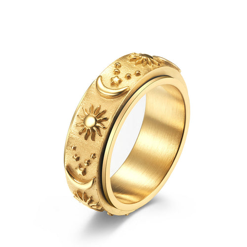 Sun & Moon Fidget Ring