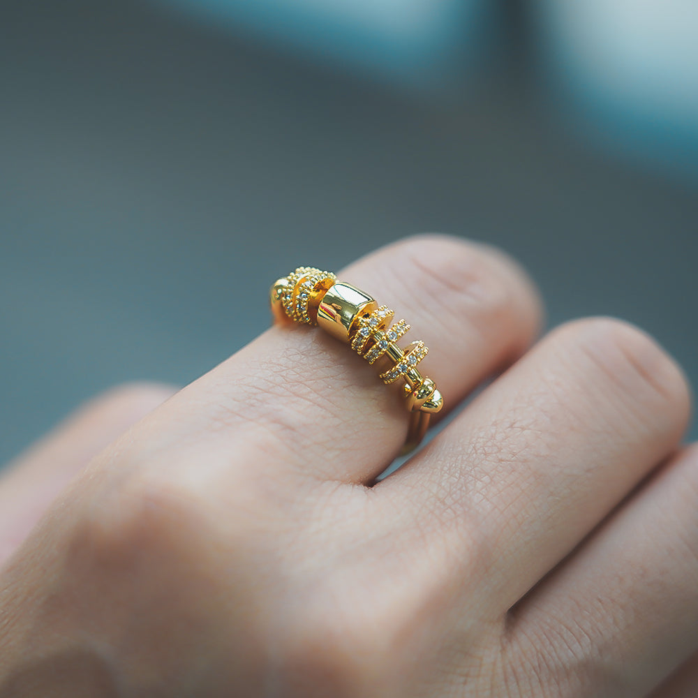 Gold Aether Fidget Ring