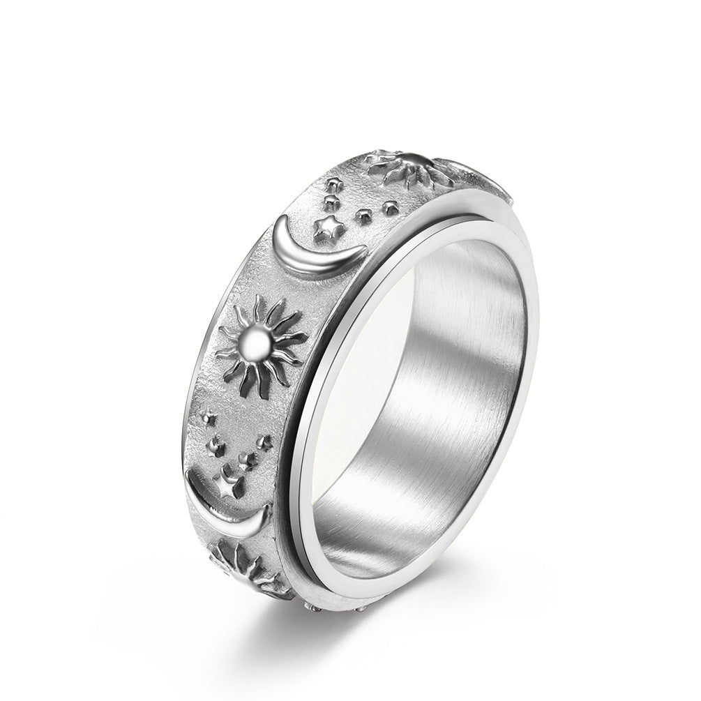 Sun & Moon Fidget Ring