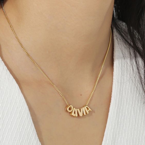 Bubble Name Necklace