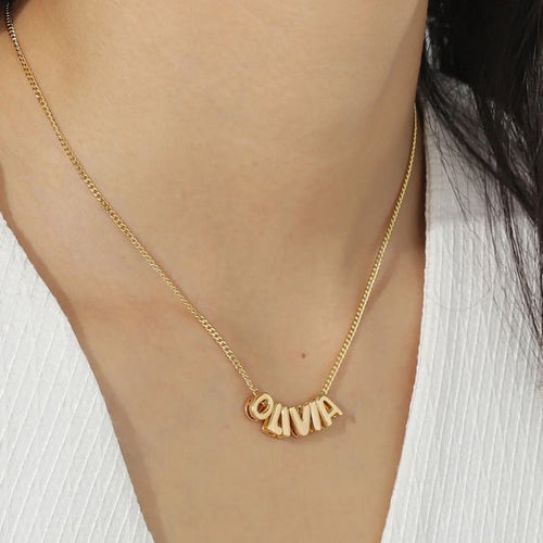 Bubble Name Necklace