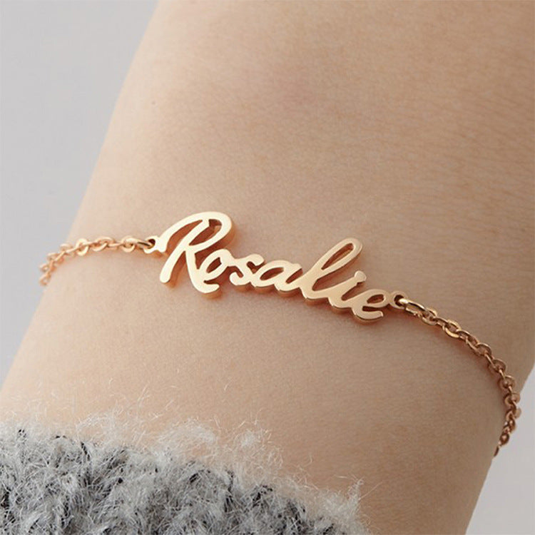 Elegant Signature Name Bracelet