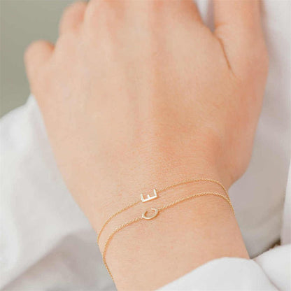 Custom Letter Minimalist Bracelet