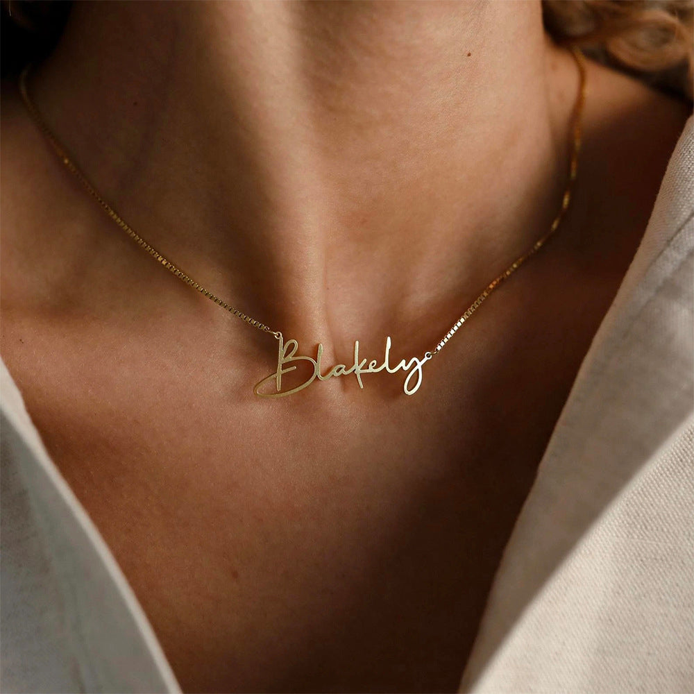 Custom Signature Name Necklace