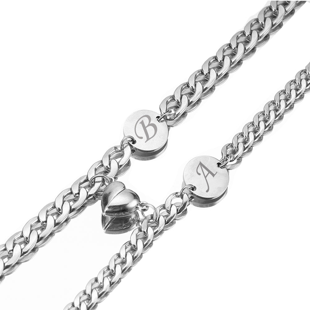 Magnetic Love Letter Bracelet Set