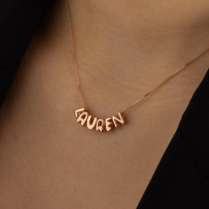 Bubble Name Necklace