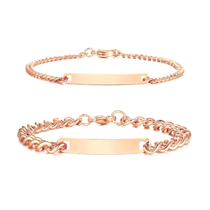 Engraved Bracelet Set - W/ Eternal Rose Box